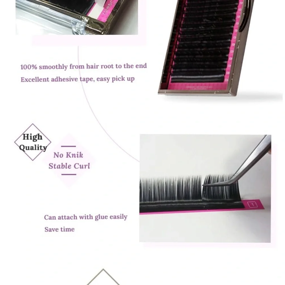 Macy Korea Eyelash Extensions Mink Lashes (Set of 3) B/ 0.7 x10 mm